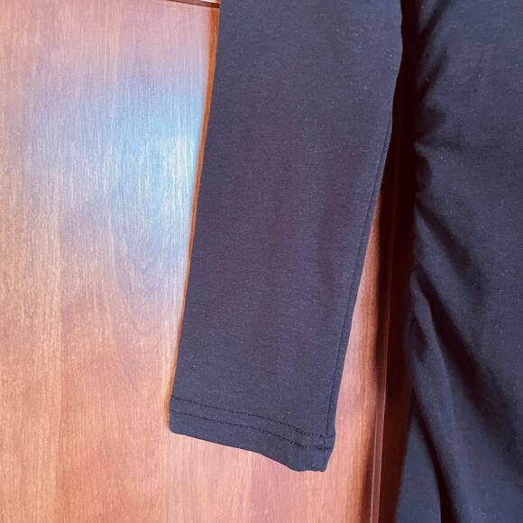 OGL Midi Dress Thermal Boatneck Ruched Sides Eco Mousse Brown Size Medium NEW - Picture 3 of 7